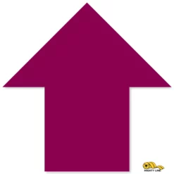 5.5" x 5.5" Purple Solid Color Mighty Line Arrows - 50 PK