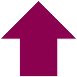 5.5" x 5.5" Purple Solid Color Mighty Line Arrows - 50 PK