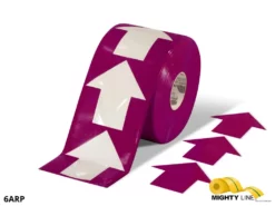 Mighty Line 5.5" Wide Solid Purple Arrow Roll 200 Arrows