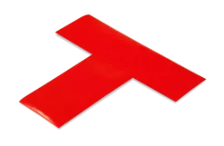 Mighty Line 2" Wide Solid RED T - Pack of 100