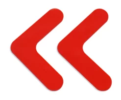 Red Mighty Line 1" Solid Color Rounded Angles. 100PK.