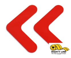 Red Mighty Line 1" Solid Color Rounded Angles. 100PK.