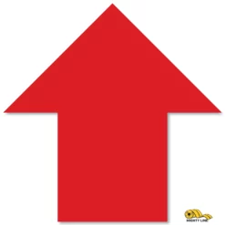 5.5" x 5.5" Red Solid Color Mighty Line Arrows - 50 PK