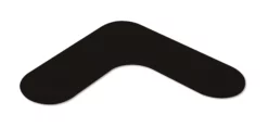 Black Mighty Line 2" Solid Color Rounded Angles. 100PK.
