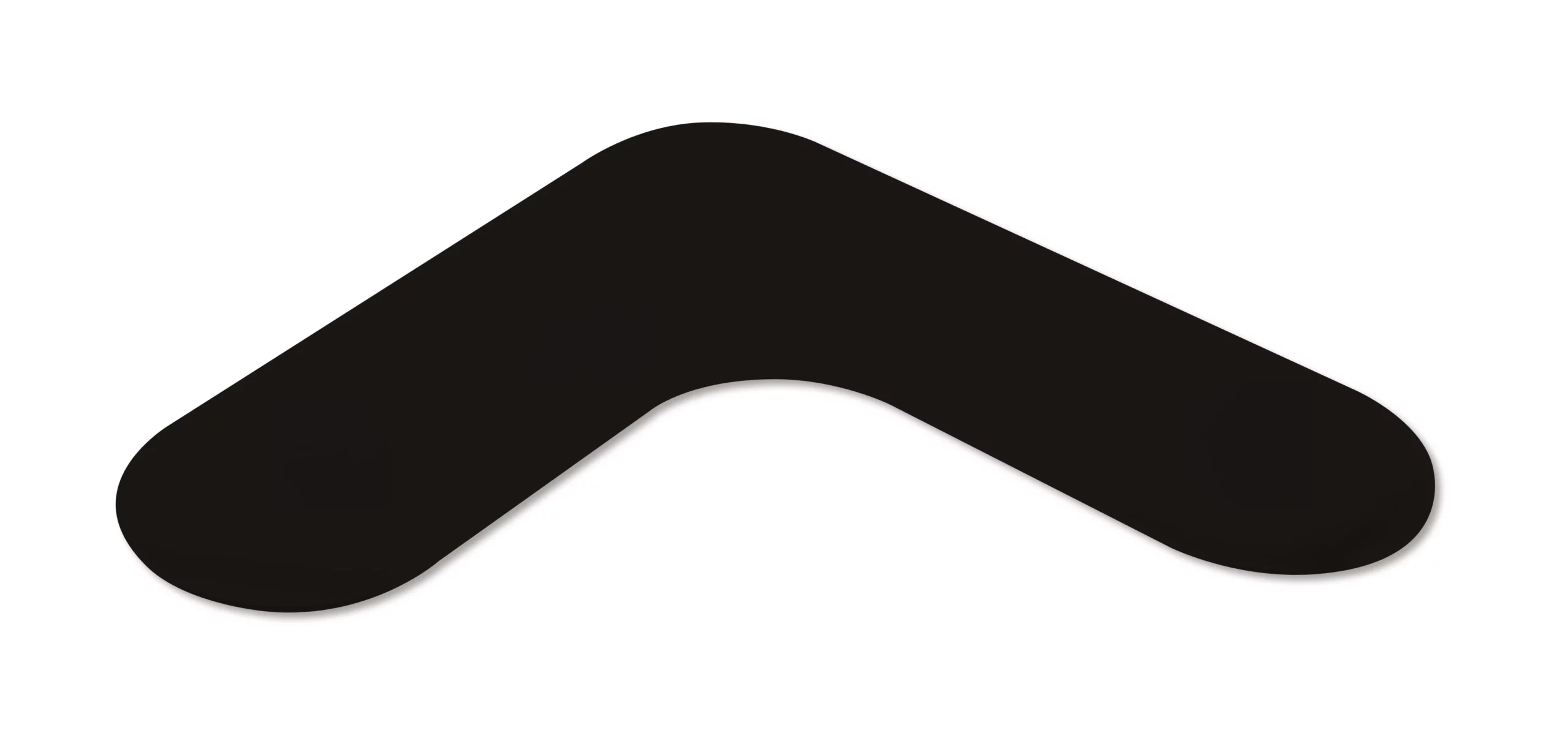 Black Mighty Line 2" Solid Color Rounded Angles. 100PK.