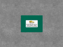 Mighty Line Shield Label Protectors, Green, 7" x 9" (3"x5" window), 20 PK