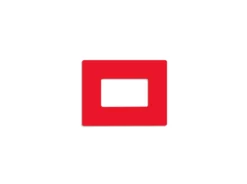 Mighty Line Shield Label Protectors, Red, 7" x 9" (3"x5" window), 20 PK
