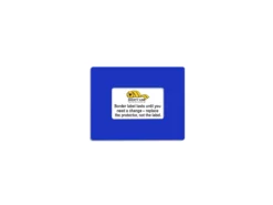 Mighty Line Shield Label Protectors, Blue, 7" x 9" (3"x5" window), 20 PK