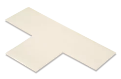 Mighty Line 3" Wide Solid WHITE T - Pack of 100