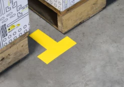 Mighty Line 2" Wide Solid YELLOW T - Pack of 100