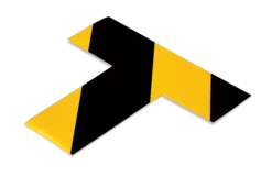 Mighty Line 2" Wide Solid Black and Yellow T - Pack of 100
