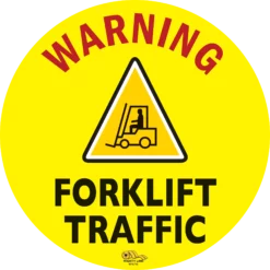 12" Warning Forklift Traffic Floor Sign