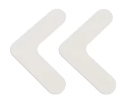 White Mighty Line 1" Solid Color Rounded Angles. 100PK.