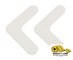 White Mighty Line 1" Solid Color Rounded Angles. 100PK.