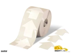 Mighty Line 4" White Arrow Pop Out Tape,280 PCS