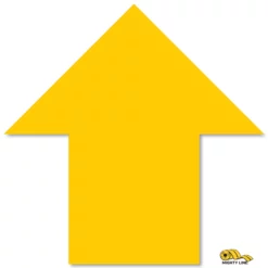 5.5" x 5.5" Yellow Solid Color Mighty Line Arrows - 50 PK