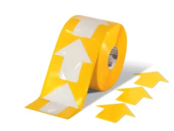Mighty Line 5.5" Wide Solid Yellow Arrow Roll 200 Arrows