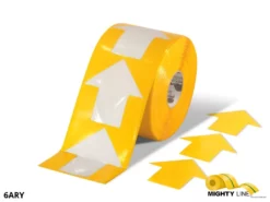 Mighty Line 4" Yellow Arrow Pop Out Tape,280 PCS