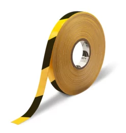 Mighty Line 1" Yellow/Black Chevron Floor Tape - 50' Roll