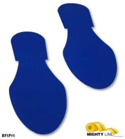 Mighty Line Solid Colored BLUE 9.5"W Footprint - Pack of 50