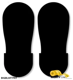 Mighty Line BLACK BIG Footprint - 12" Wide - Pack of 50