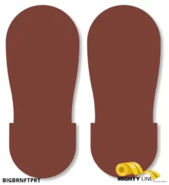 Mighty LineBROWN BIG Footprint - 12" Wide - Pack of 50