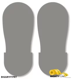 Mighty Line GRAY BIG Footprint - 12" Wide - Pack of 50