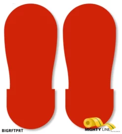 Mighty Line RED BIG Footprint - 12" Wide - Pack of 50
