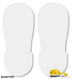 Mighty Line WHITE BIG Footprint - 12" Wide - Pack of 50