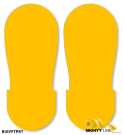 Mighty Line YELLOW BIG Footprint - 12" Wide - Pack of 50