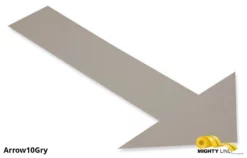 Mighty Line Solid GRAY Arrow - 10"x6" - Pack of 50