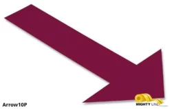 Mighty Line, Purple, Arrow, 10" by 6", pack of 50