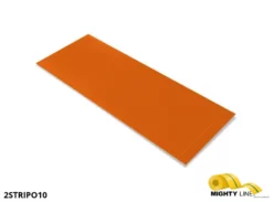Mighty Line, Orange, 2" by 10" Segments, Peel and Stick 10" Strips. 100PK.