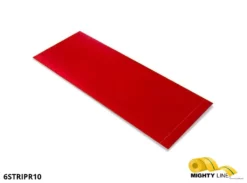 Mighty Line, Red, 6" by 10" Segments, Peel and Stick 10" Strips. 100PK.