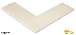 Mighty Line 2" Wide Solid WHITE Angle - Pack of 100